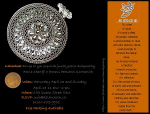 April Kalamkar Silver Jewelry Invite