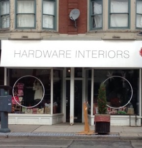 Store front, former Hardware Interiors shop