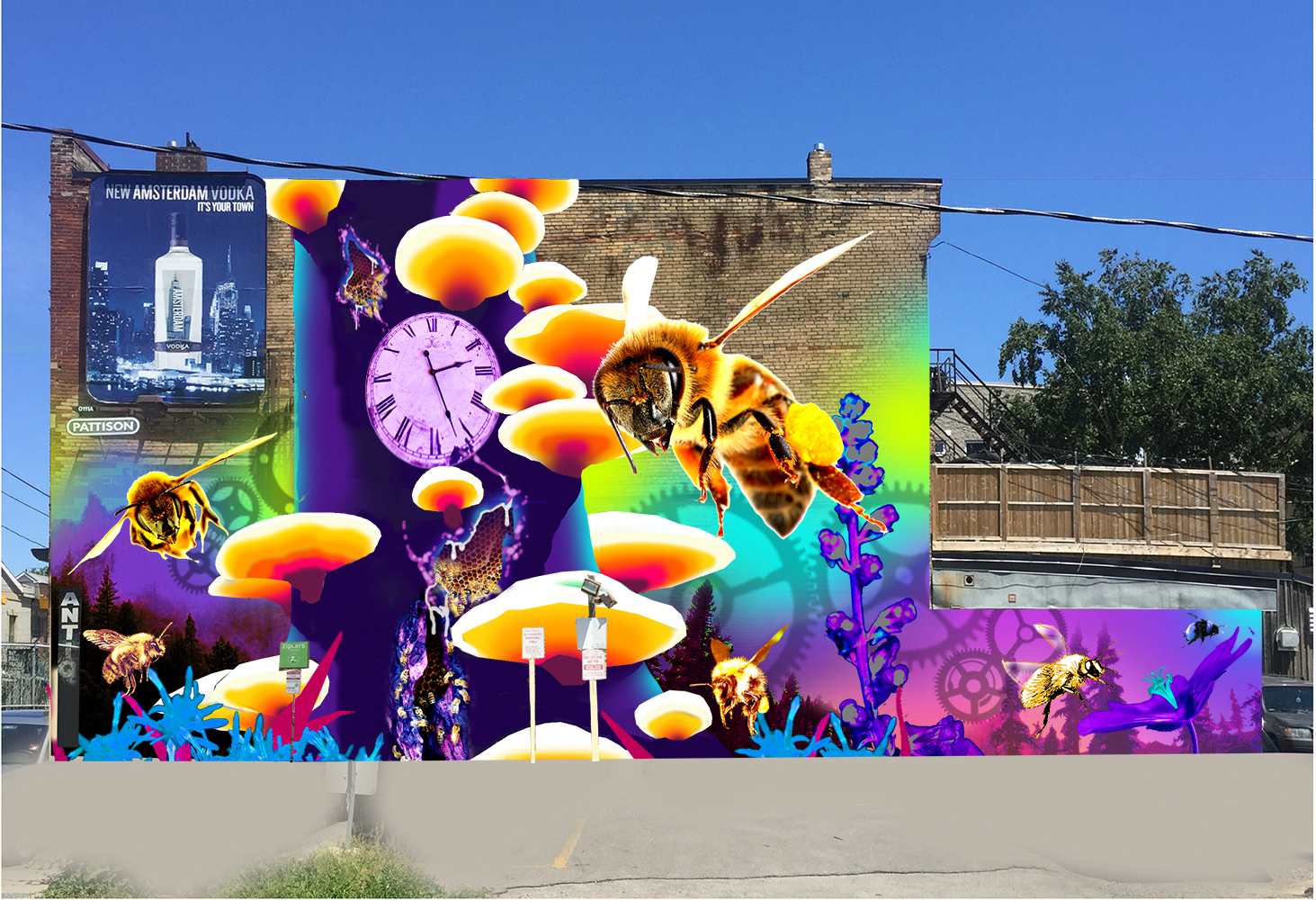 Riverside Pollinator Mural 