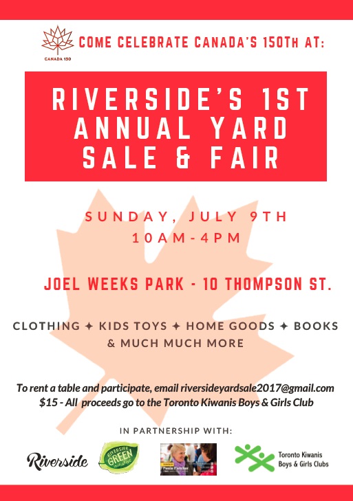 Riverside Yard sale