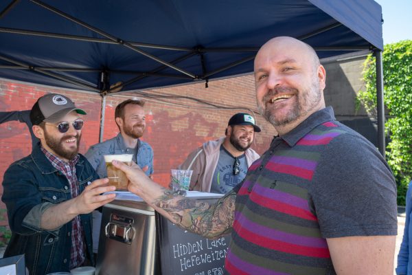 Enjoying the Eastbound Beer Garden at Broadview (credit: PAWELECphoto)