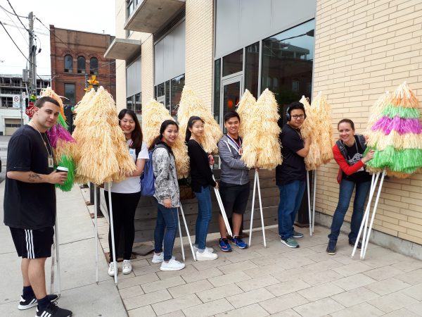 Big thanks to our volunteers from the Riverside BIA Marketing Committee & George Brown School of ESL (photo credit: Jennifer Lay, Riverside BIA)