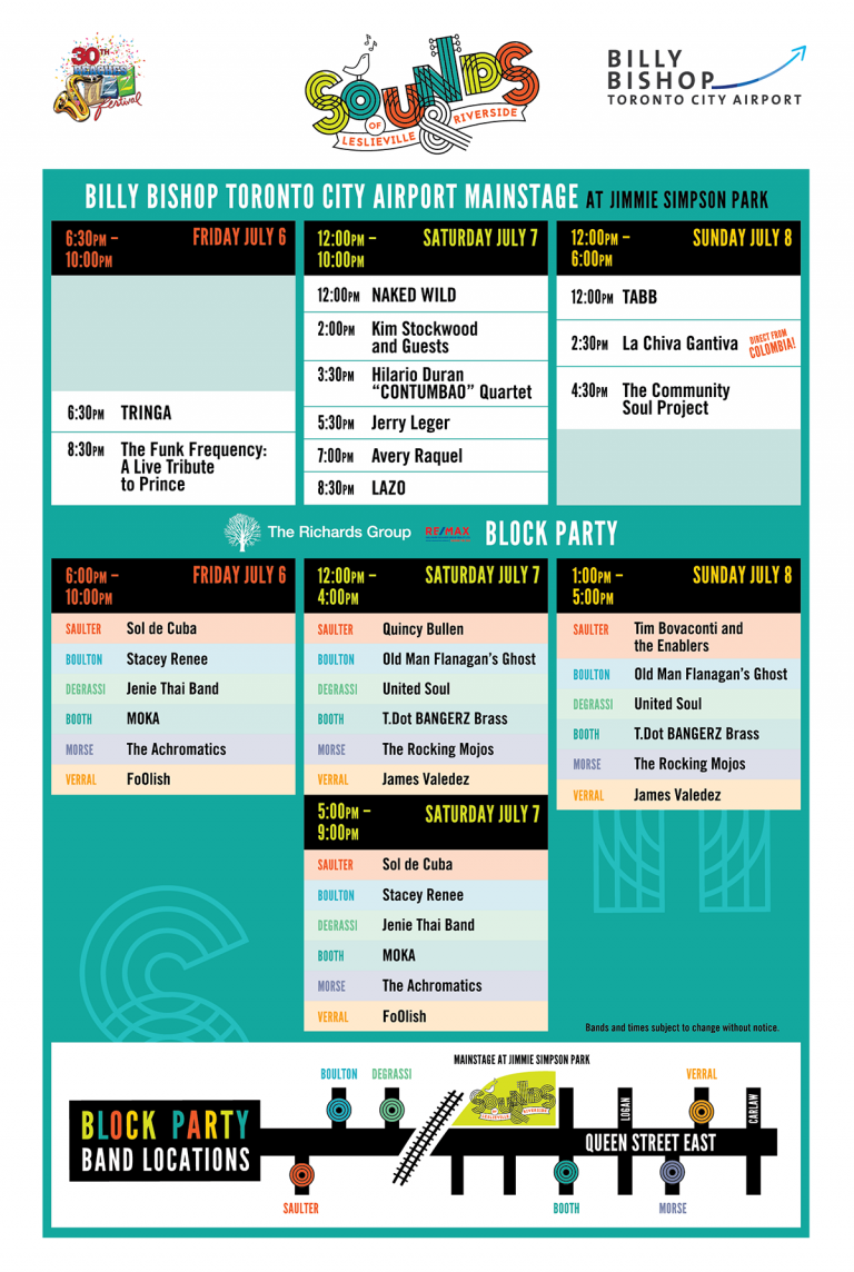 Sounds of Leslieville & Riverside - Music ALL Weekend Long in Riverside!