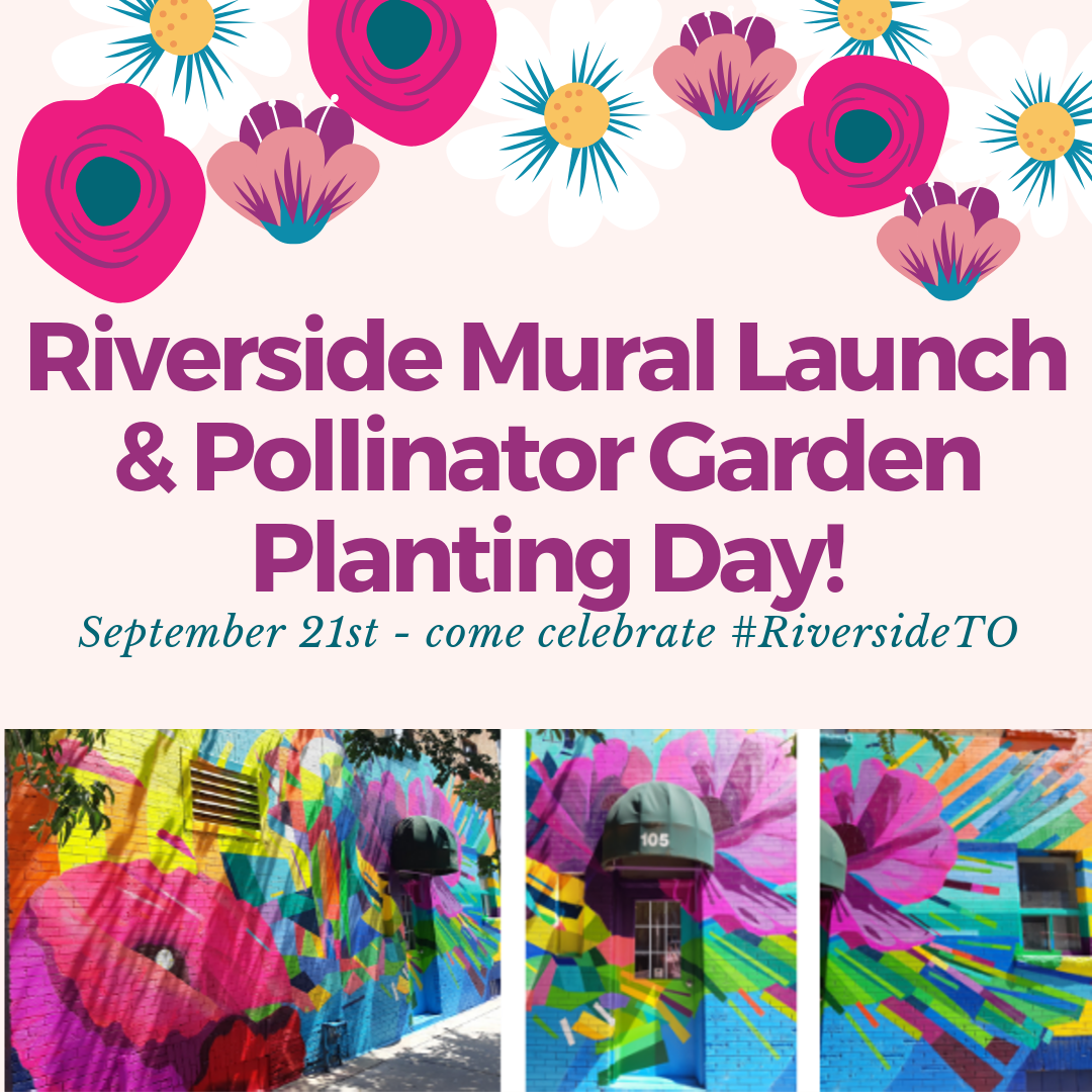 Riverside Mural Launch and Pollinator Garden Planting Day