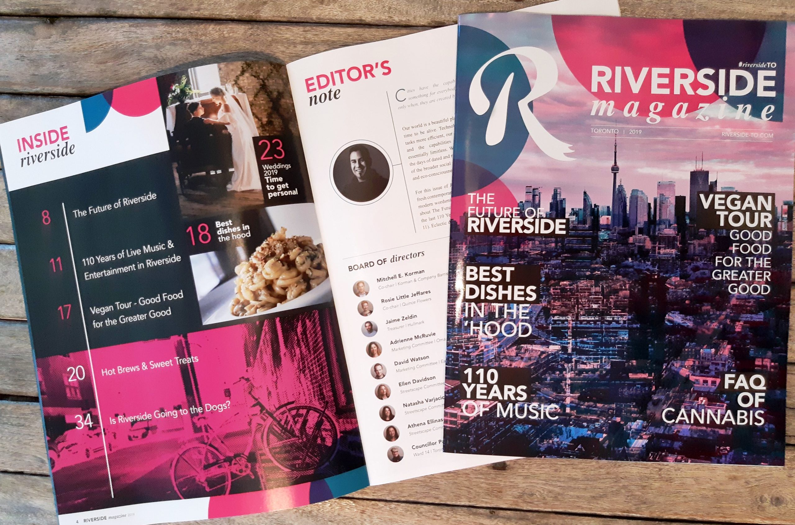 Riverside Magazine 2019, featured Toronto's Riverside neighbourhood