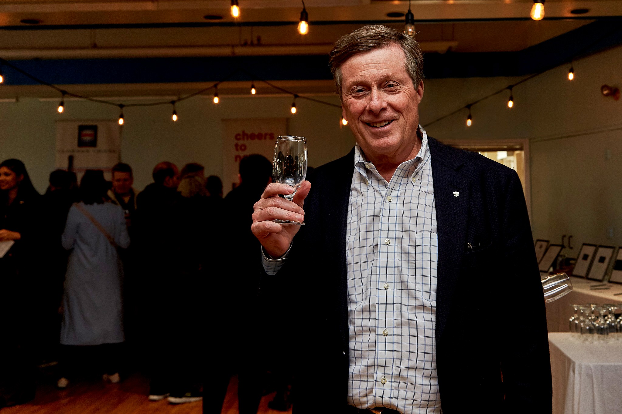 Toronto's Mayor John Tory at Riverside Wine & Craft Beer Fest 2019
