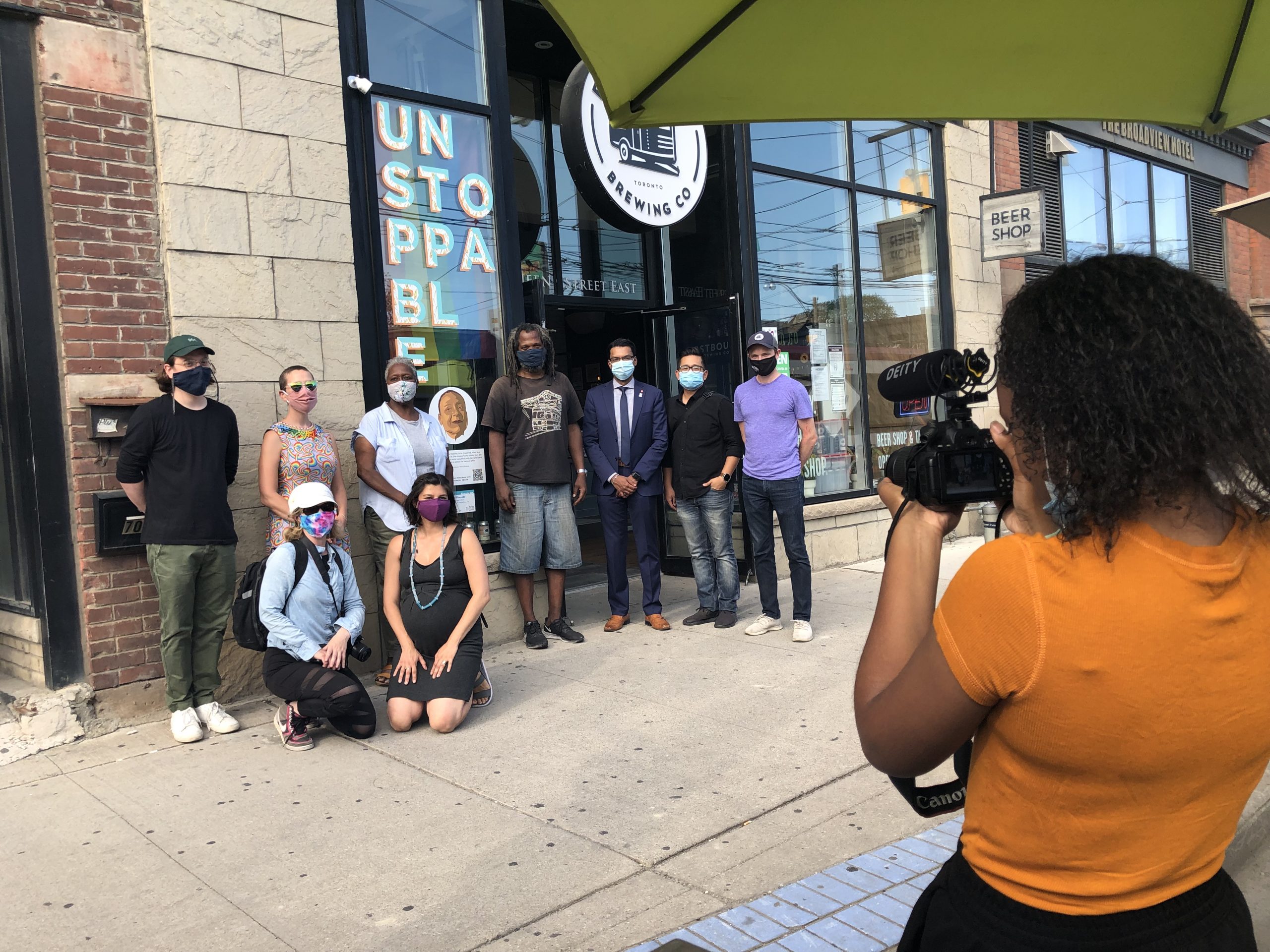 Launch of Humans of Riverside series as part of the iheart Mainstreet Art Challenge, September 2020