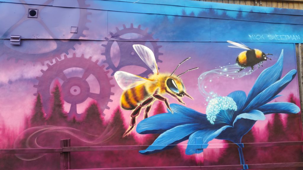 riverside pollinator mural