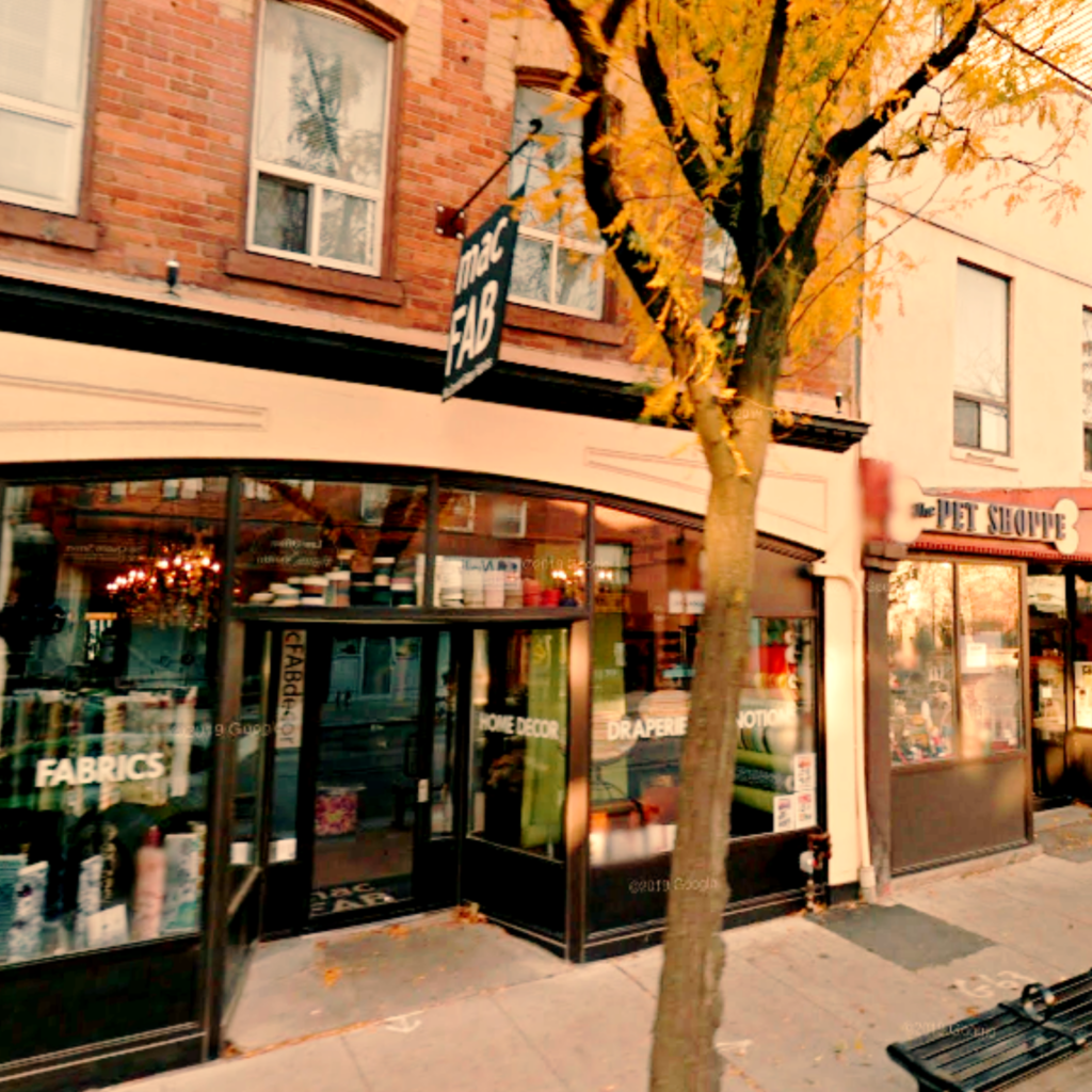 macFab Store in Toronto's Riverside neighbourhood at 755 Queen E in 2011 (Google Streetview)