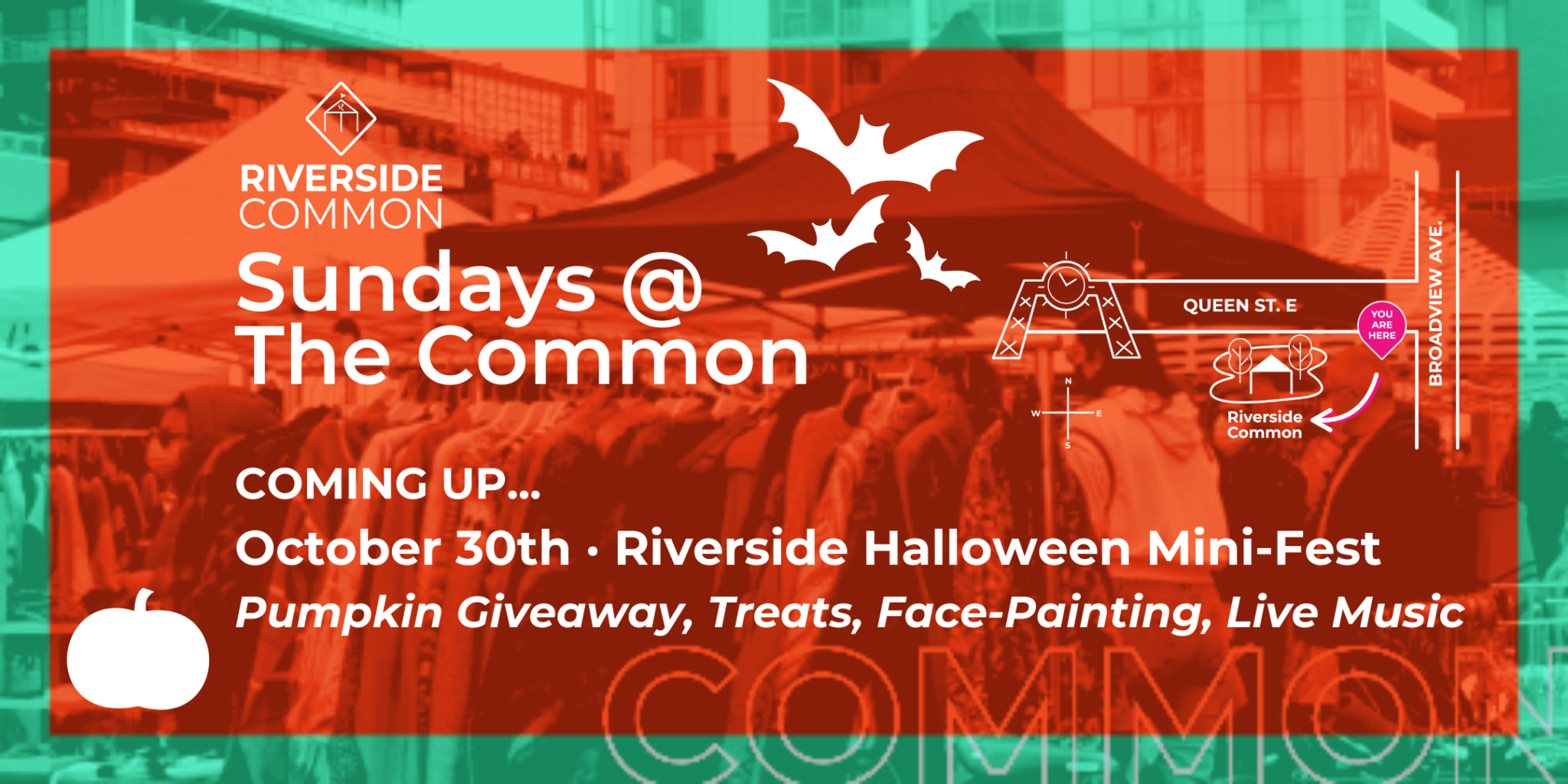 RIVERSIDE COMMON SUNDAYS Oct 30th Riverside Halloween Riverside Toronto