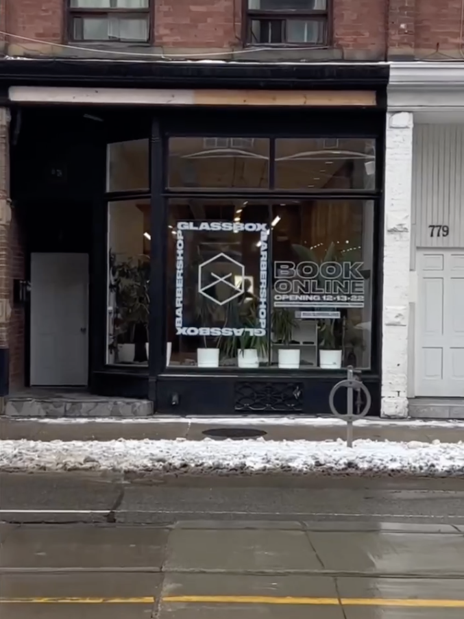 Glassbox Barbershop Riverside Toronto 