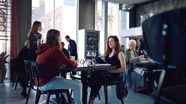 Scene filmed inside Il Ponte for the TV series “Mary Kills People”
